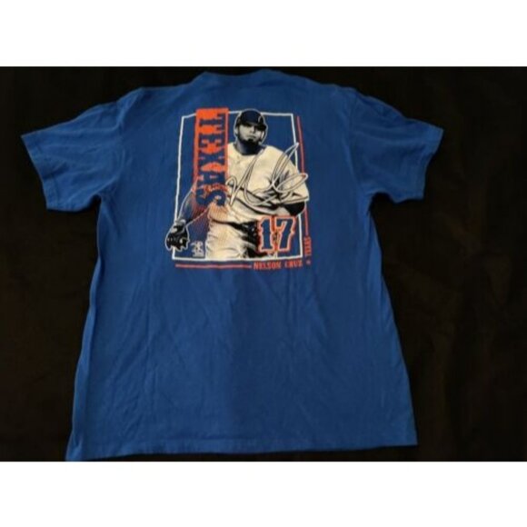 Texas Rangers Nelson Cruz T-Shirt Mens Large baseball MLB - Picture 1 of 5